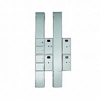 Распределительный шкаф Basic, 12 мод., IP31, навесной, сталь, серая дверь, с клеммами |  код. uerms-01sh |  EKF
